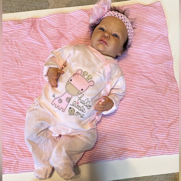 ROSE COTTAGE REBORNS GIRL BABY SILICONE MIX REAL LIFE LIKE NEW DOLL - Picture 7 of 13